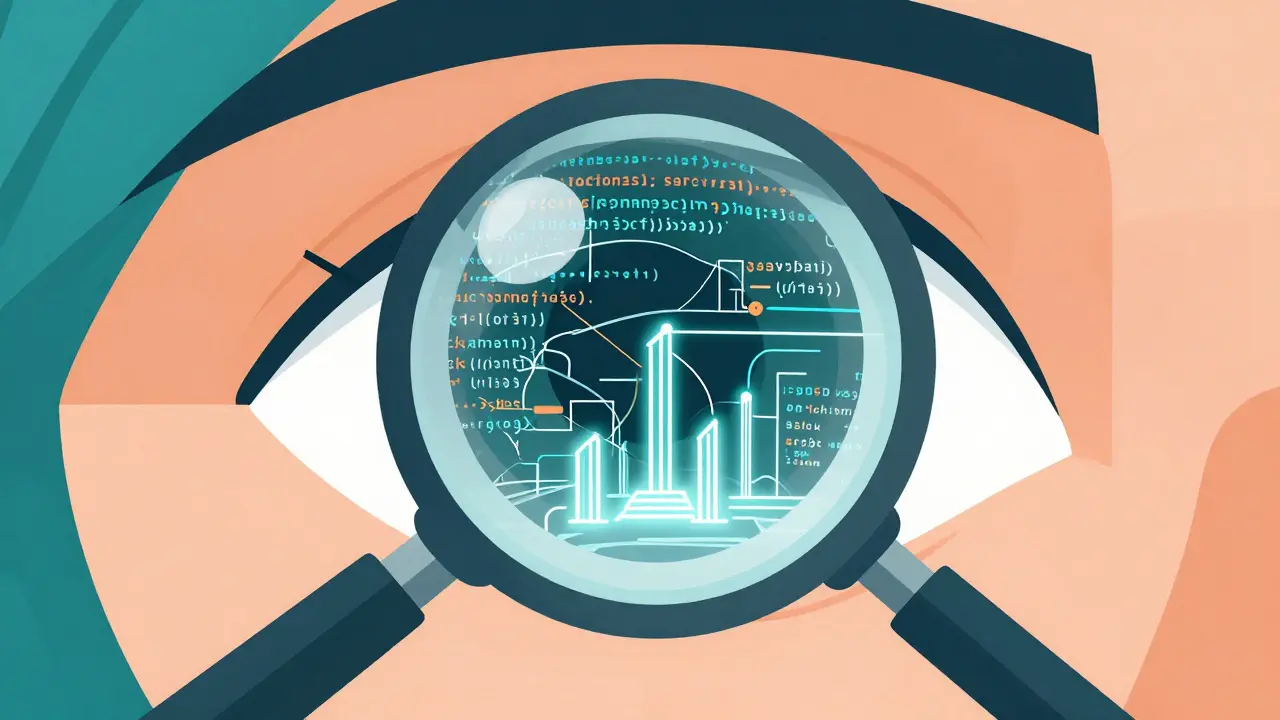 Eye filtering code chaos to reveal logical structure
