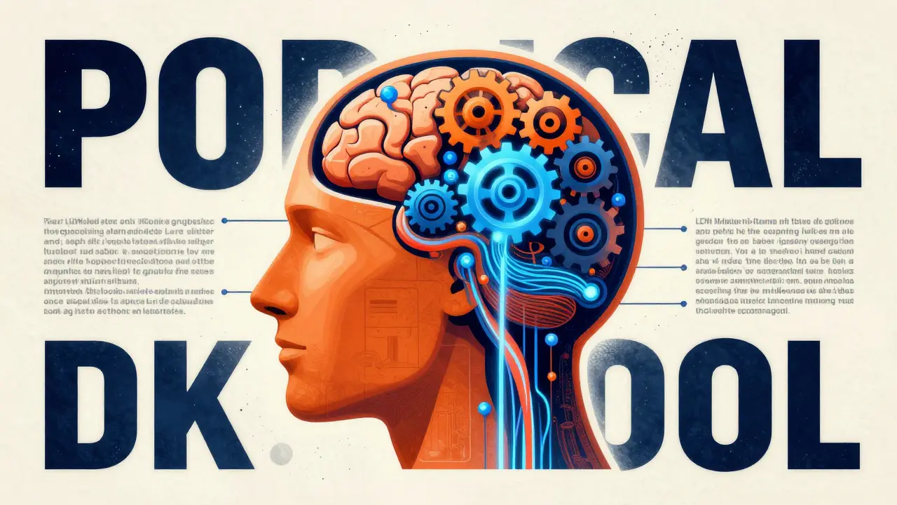 Stylized head with internal gears showing AI analyzing sales data