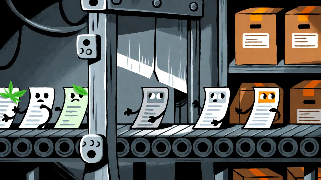 Automated assembly line purging excess data and archiving core records.