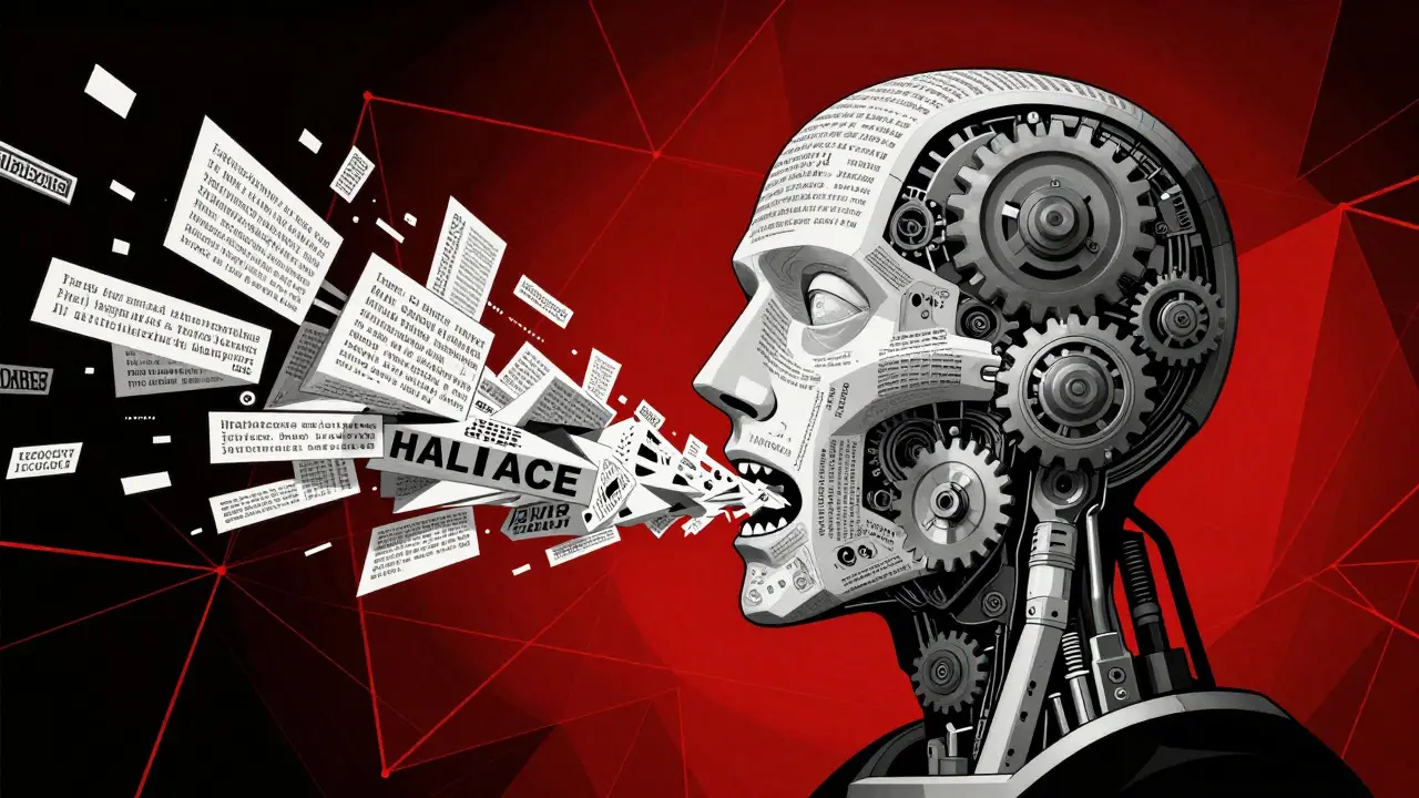 Why Large Language Models Hallucinate: Probabilistic Text Generation in Practice