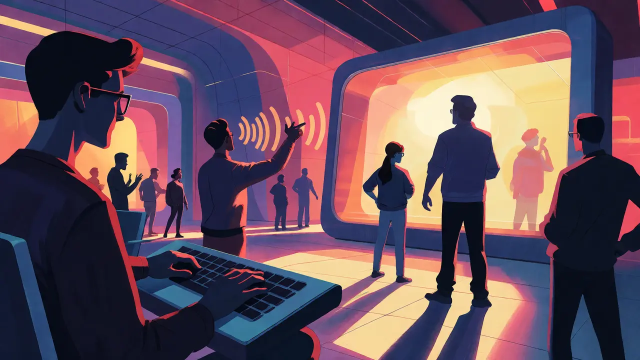 Diverse users interacting seamlessly with an inclusive digital interface